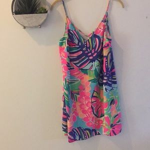 Lilly Pulitzer dusk silk bright dress